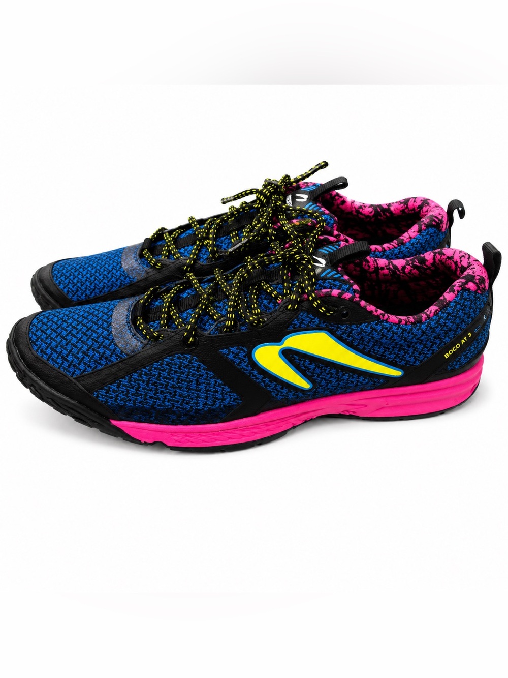 NEWTON BOCO AT 3 Trail Running Shoes Women’s Size 6.5 Blue / Pink / Yellow Neon